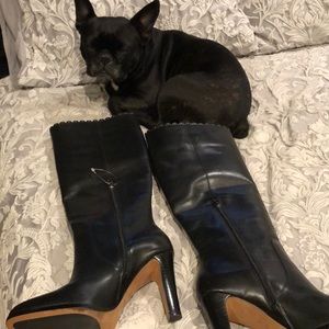 Coach Jade Knee High Black Sassy Boots 